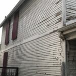 Historic wood siding of 1518 W Street SE